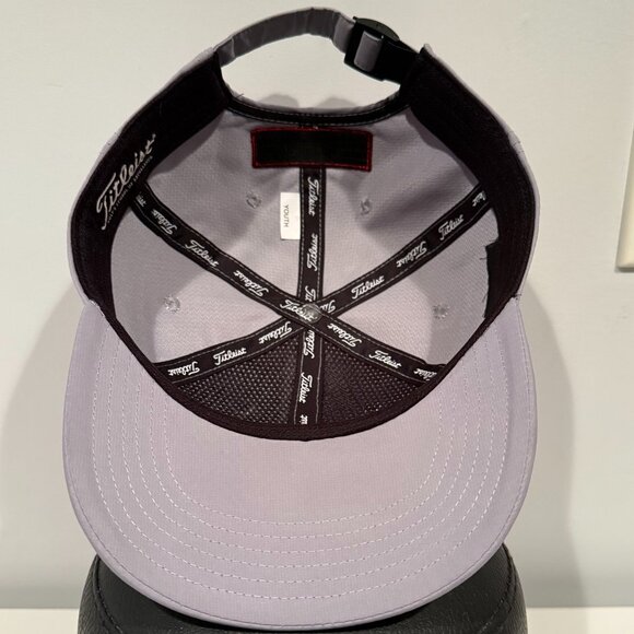 Titleist Footjoy Pro V1 Strapback Adjustable Golf Hat Cap Gray - Picture 5 of 6